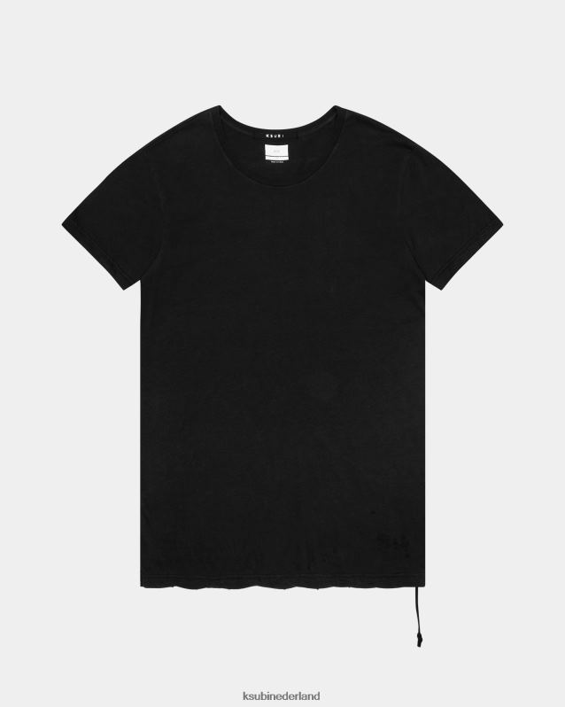 Ksubi mannelijk sioux ss tee XT0TV398 kleding zwart