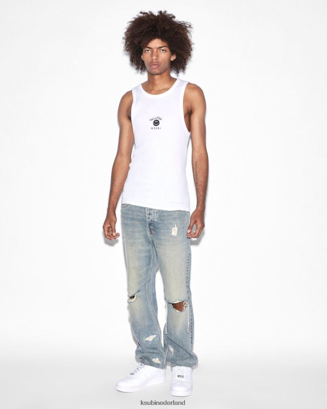 Ksubi mannelijk zine-debuutsinglet XT0TV306 kleding wit