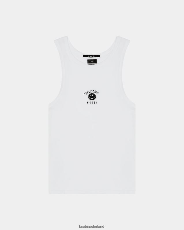 Ksubi mannelijk zine-debuutsinglet XT0TV306 kleding wit