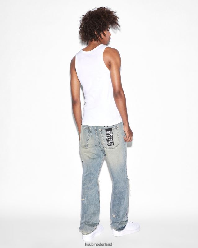Ksubi mannelijk zine-debuutsinglet XT0TV306 kleding wit