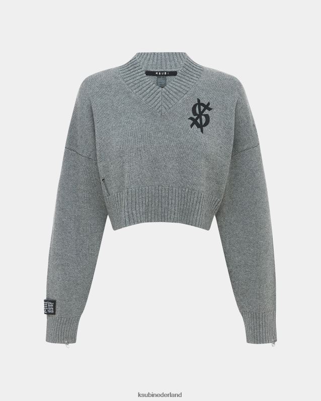 Ksubi vrouwelijk schipper breien XT0TV69 kleding grijs
