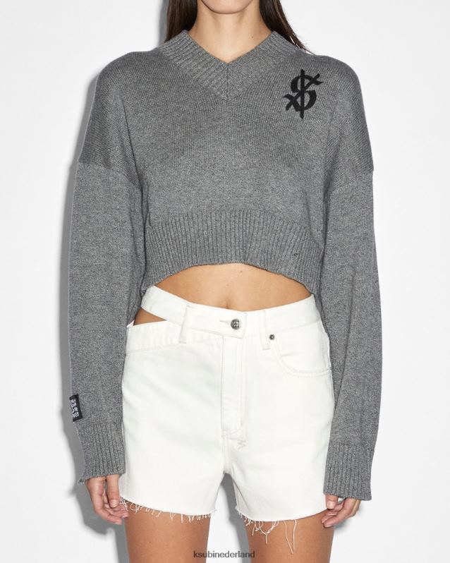 Ksubi vrouwelijk schipper breien XT0TV69 kleding grijs