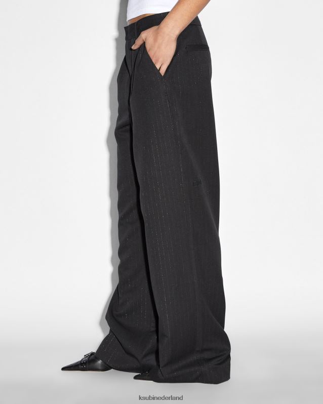 Ksubi vrouwelijk rebelse broek XT0TV53 kleding zwart