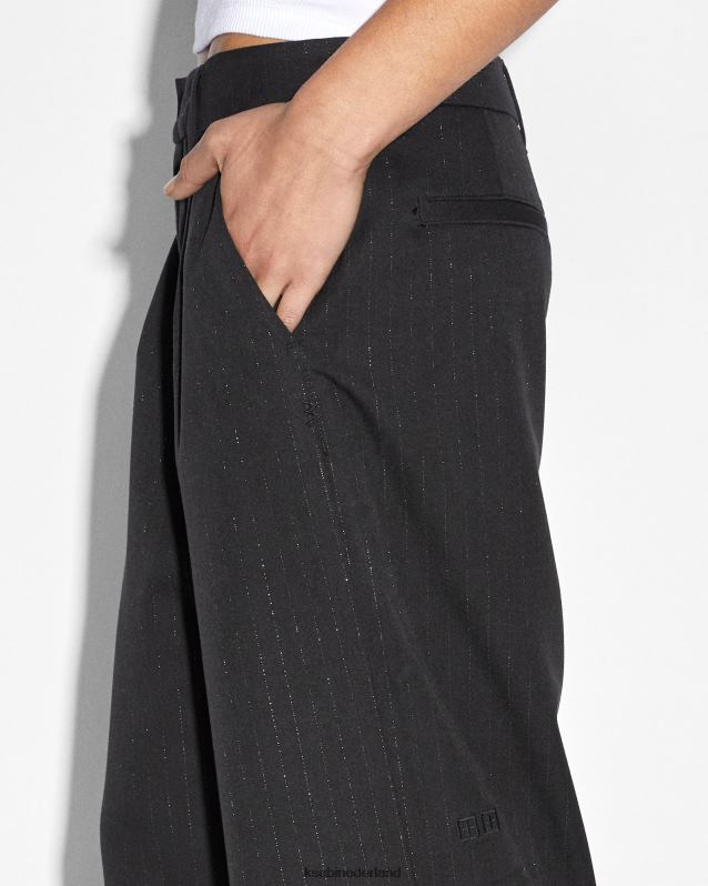 Ksubi vrouwelijk rebelse broek XT0TV53 kleding zwart