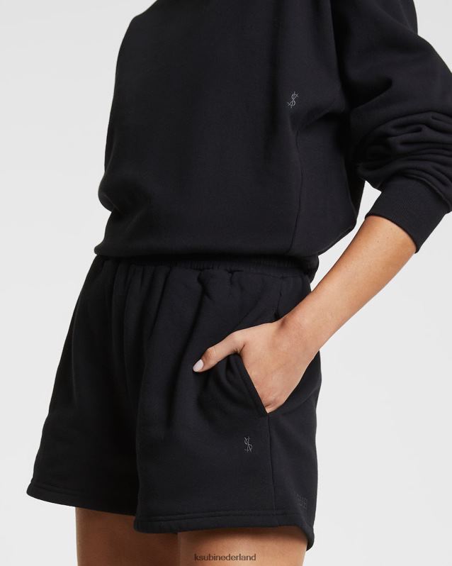 Ksubi vrouwelijk 3 x 4 klassieke bemanning XT0TV167 kleding pikzwart