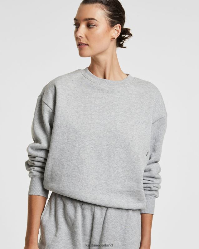 Ksubi vrouwelijk 3 x 4 klassieke bemanning XT0TV181 kleding grijs