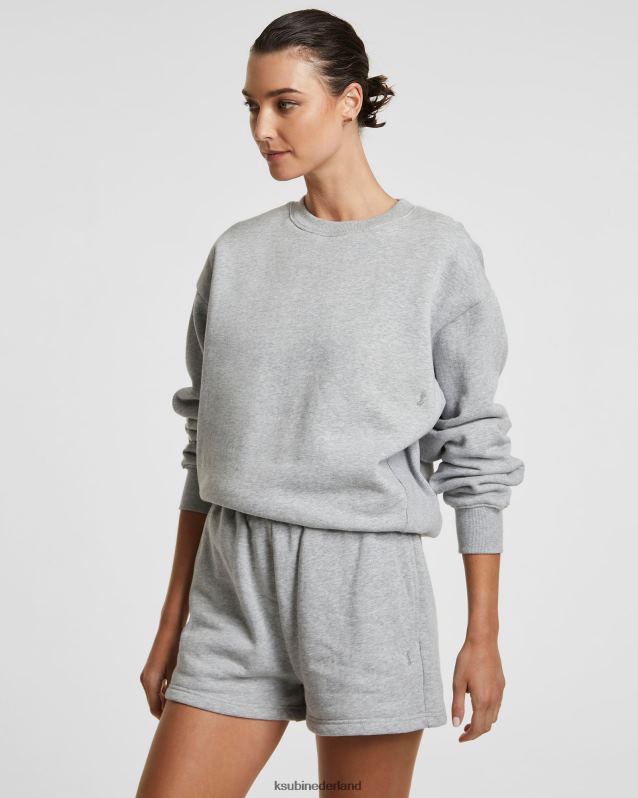 Ksubi vrouwelijk 3 x 4 klassieke bemanning XT0TV181 kleding grijs