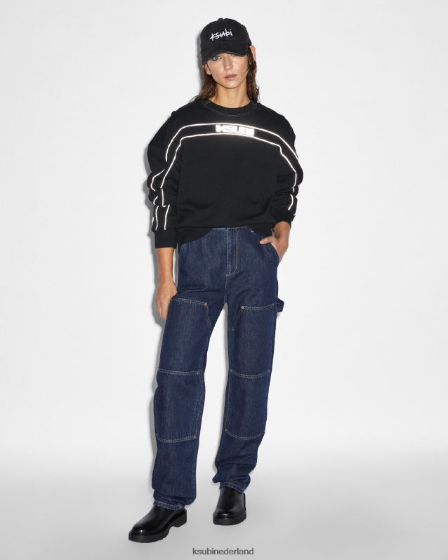 Ksubi vrouwelijk Oh g-crew uit de jaren 90 XT0TV59 kleding zwart