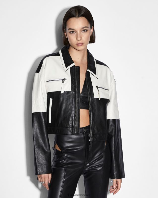 Ksubi vrouwelijk embleem boxy fietser XT0TV175 kleding zwart wit