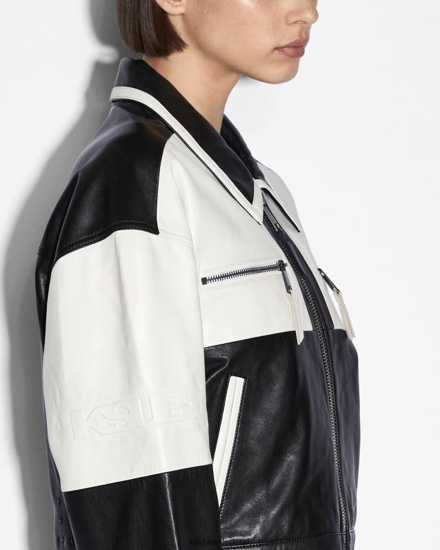 Ksubi vrouwelijk embleem boxy fietser XT0TV175 kleding zwart wit