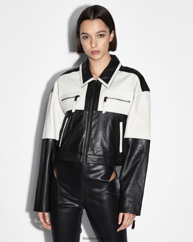 Ksubi vrouwelijk embleem boxy fietser XT0TV175 kleding zwart wit