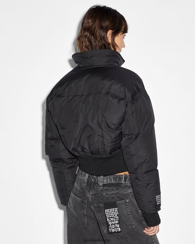 Ksubi vrouwelijk reece bomberjack XT0TV35 kleding zwart