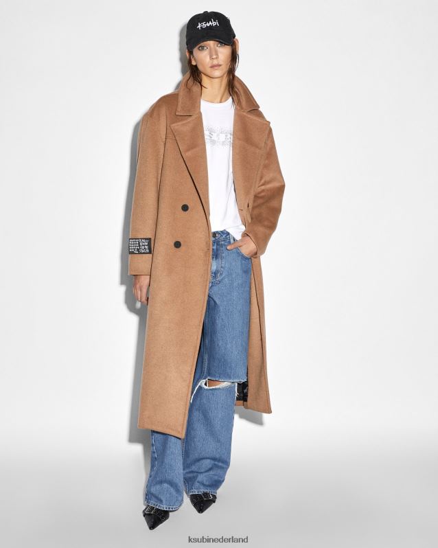 Ksubi vrouwelijk spook jas XT0TV81 kleding bruinen