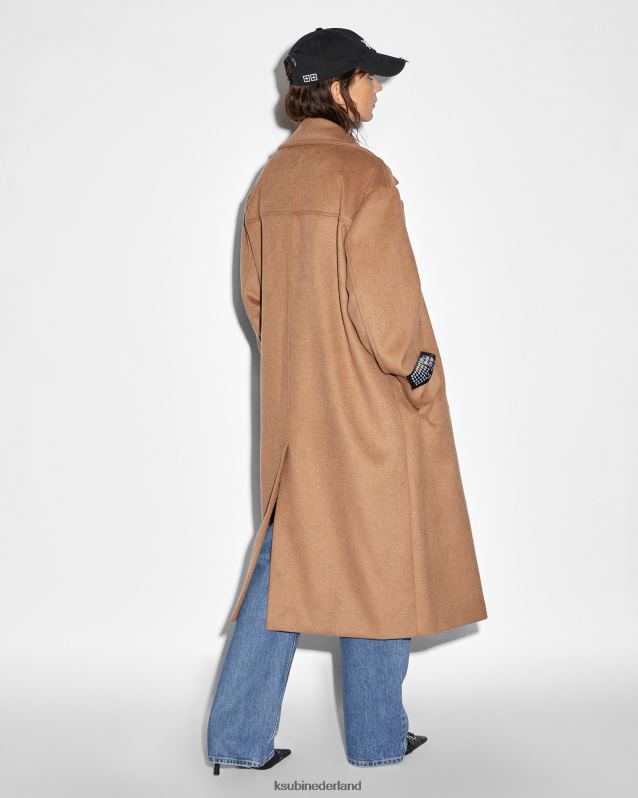 Ksubi vrouwelijk spook jas XT0TV81 kleding bruinen
