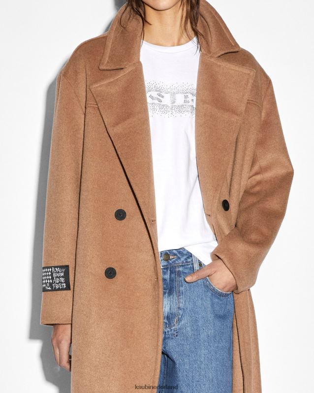 Ksubi vrouwelijk spook jas XT0TV81 kleding bruinen