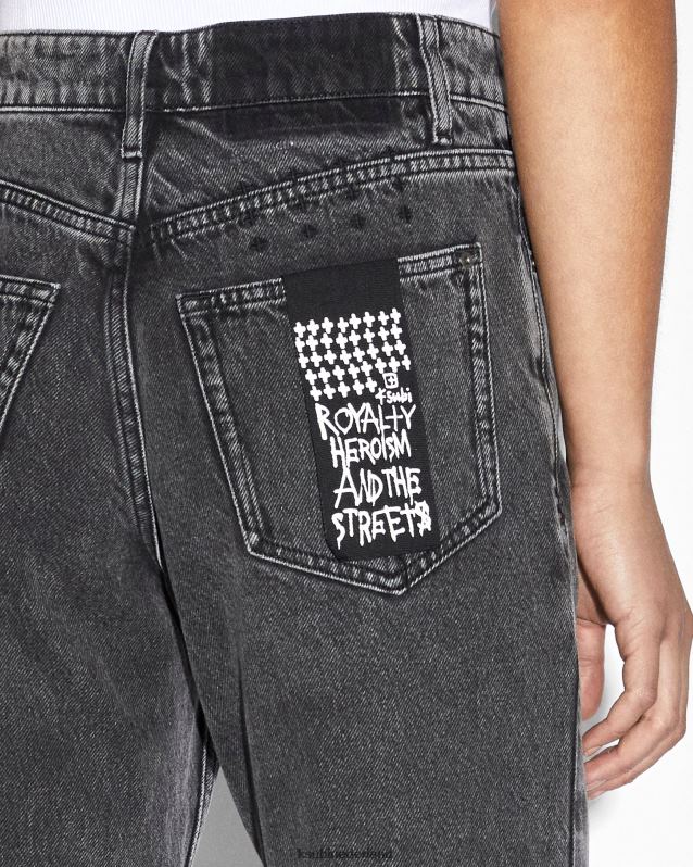 Ksubi vrouwelijk Brooklyn Jean Daze-reis XT0TV42 kleding vervaagd zwart