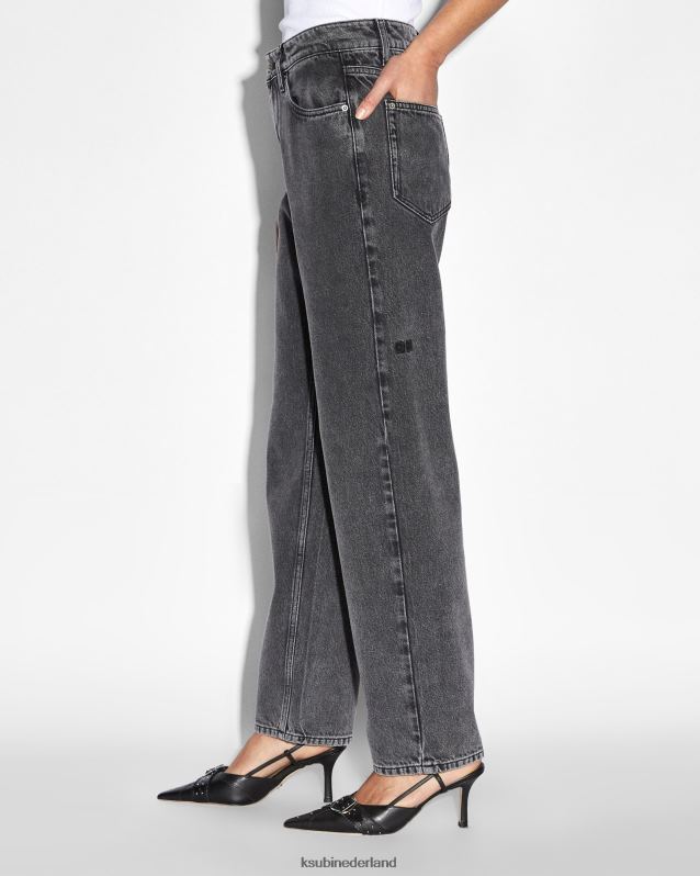 Ksubi vrouwelijk Brooklyn Jean Daze-reis XT0TV42 kleding vervaagd zwart