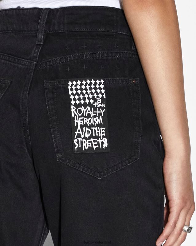 Ksubi vrouwelijk Brooklyn Jean XT0TV110 kleding zwart