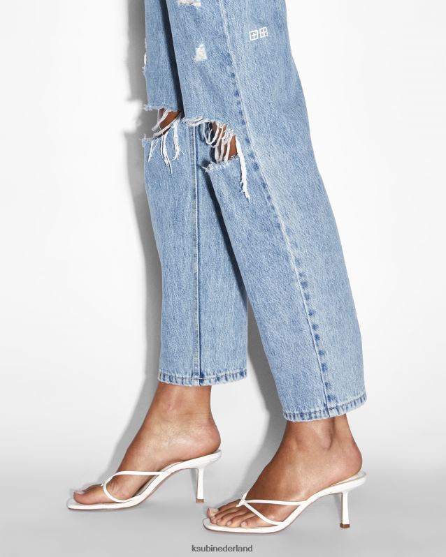 Ksubi vrouwelijk Brooklyn Jean vernield XT0TV142 kleding blauw