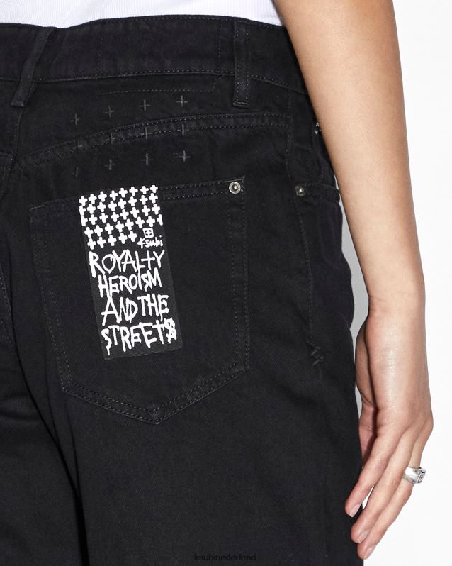 Ksubi vrouwelijk Brooklyn XT0TV115 kleding pikzwart