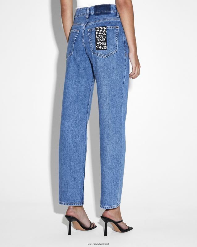 Ksubi vrouwelijk Brooklyn erfgoed XT0TV82 kleding blauw