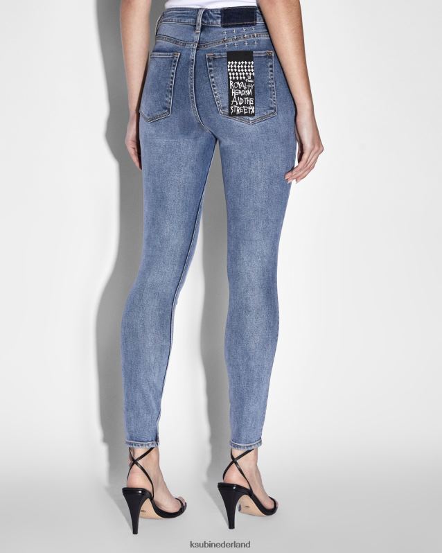 Ksubi vrouwelijk Hallo, verspilde echte vintage XT0TV137 kleding blauw