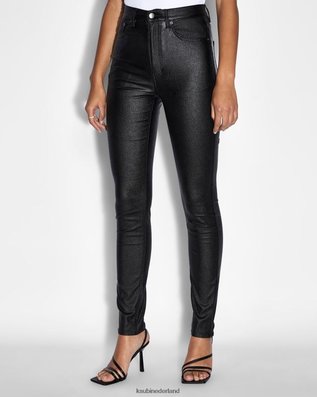 Ksubi vrouwelijk Hallo, verspilde xtra XT0TV171 kleding zwarte was