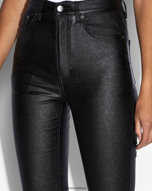 Ksubi vrouwelijk Hallo, verspilde xtra XT0TV171 kleding zwarte was