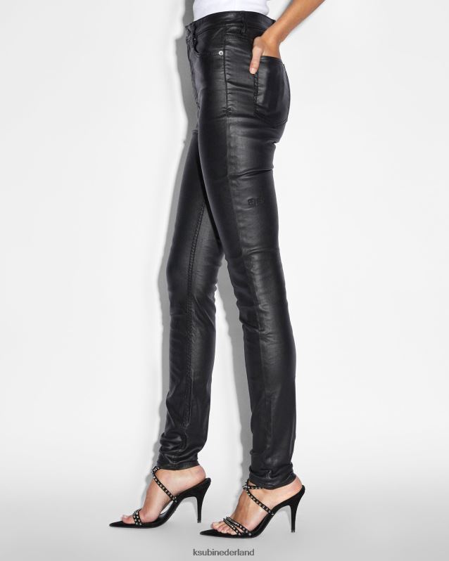 Ksubi vrouwelijk Hallo, verspilde xtra XT0TV71 kleding gitzwarte was