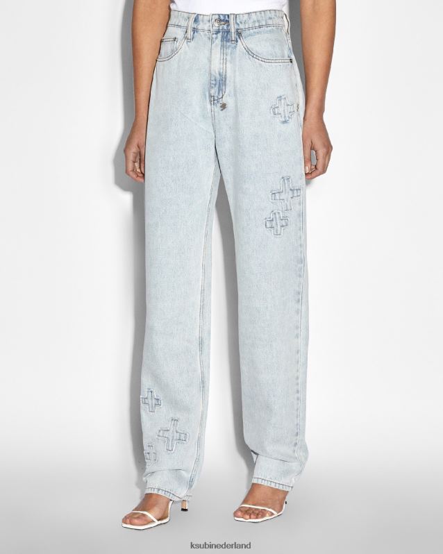 Ksubi vrouwelijk Muse Kraft afspelen XT0TV49 kleding lichtblauw
