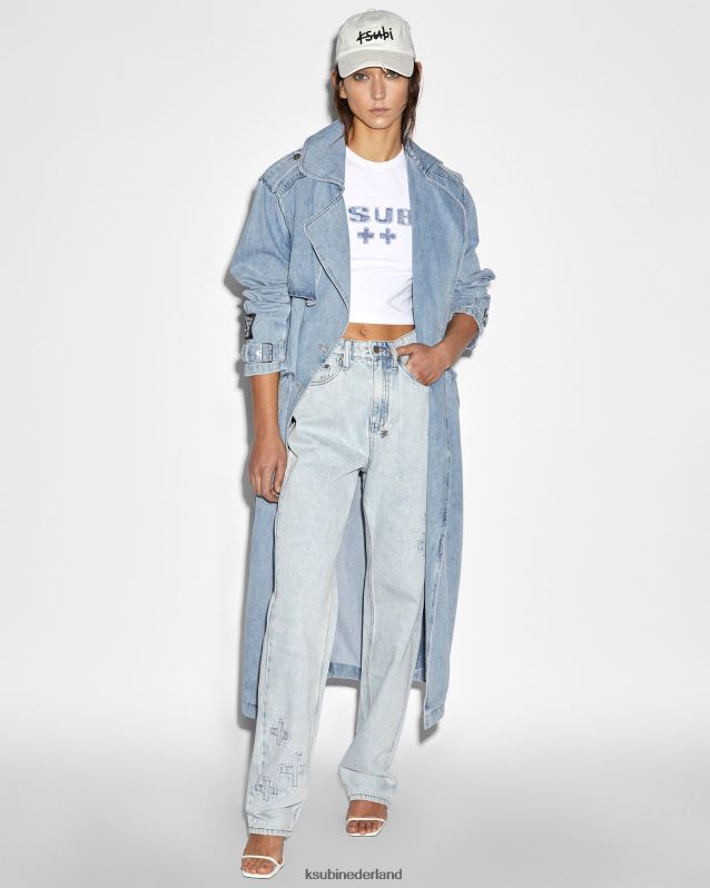 Ksubi vrouwelijk Muse Kraft afspelen XT0TV49 kleding lichtblauw