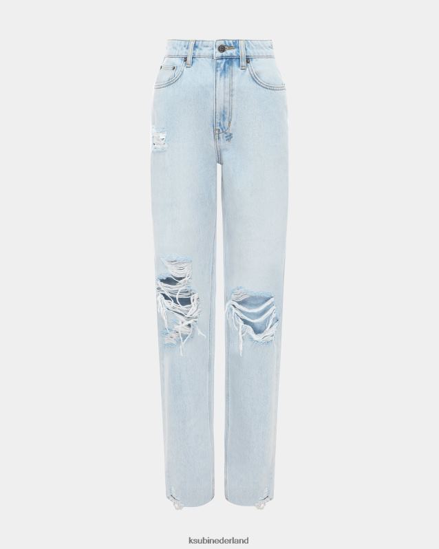 Ksubi vrouwelijk afspeeldrift weggegooid XT0TV99 kleding lichtblauw