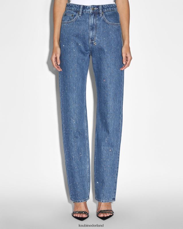 Ksubi vrouwelijk afspeeltoken kristal XT0TV67 kleding blauw