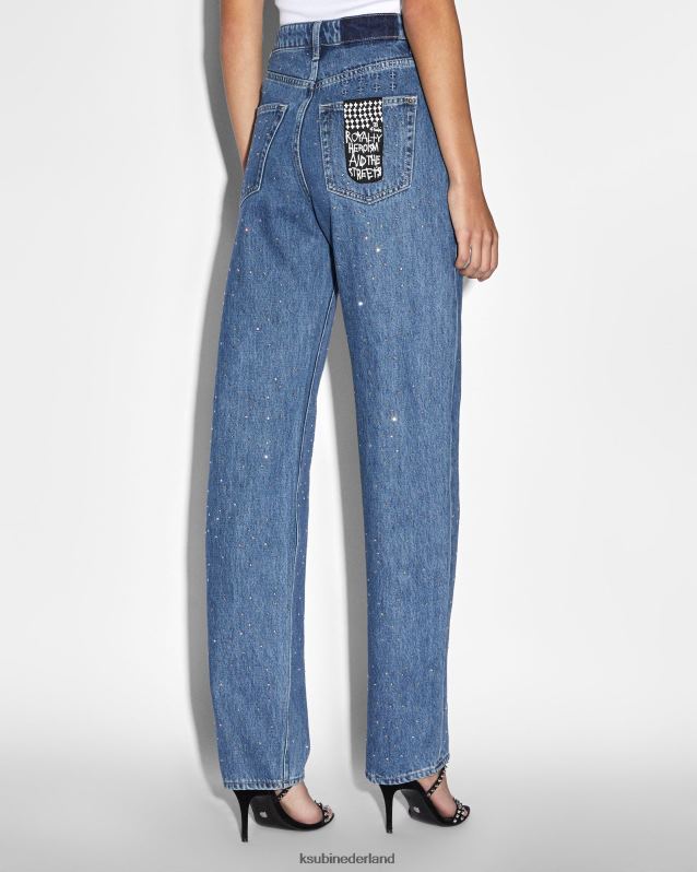 Ksubi vrouwelijk afspeeltoken kristal XT0TV67 kleding blauw