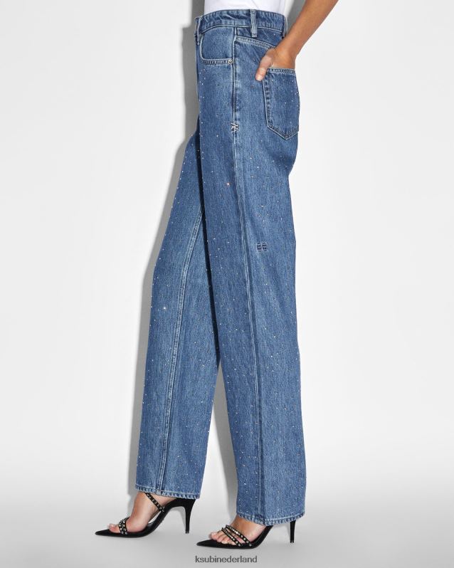 Ksubi vrouwelijk afspeeltoken kristal XT0TV67 kleding blauw