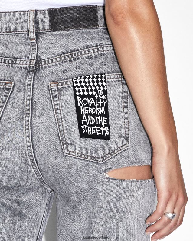 Ksubi vrouwelijk afspelen dubbeltje kut uit XT0TV170 kleding grijs