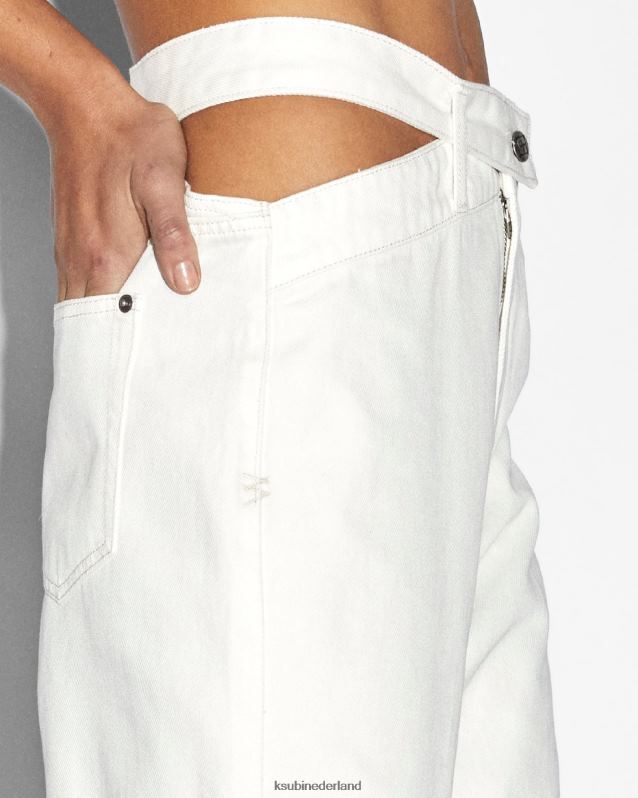 Ksubi vrouwelijk afspelen losgemaakte halo XT0TV63 kleding wit