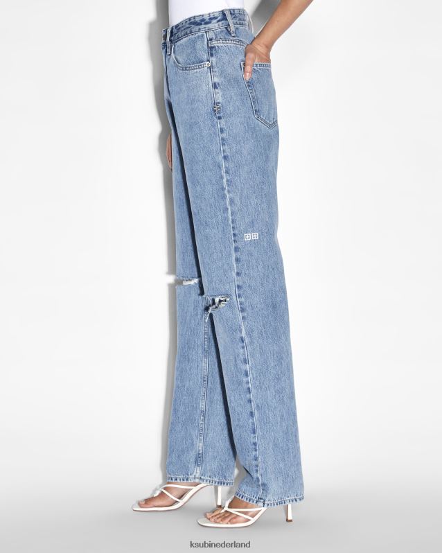 Ksubi vrouwelijk afspelen vernield XT0TV139 kleding blauw