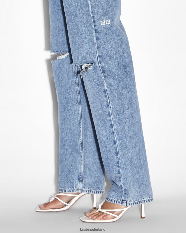 Ksubi vrouwelijk afspelen vernield XT0TV139 kleding blauw