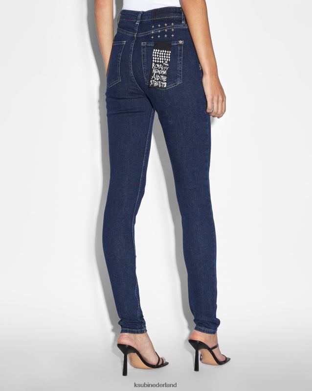 Ksubi vrouwelijk hallo, verspilde xtra-erfenis XT0TV62 kleding donkerblauw