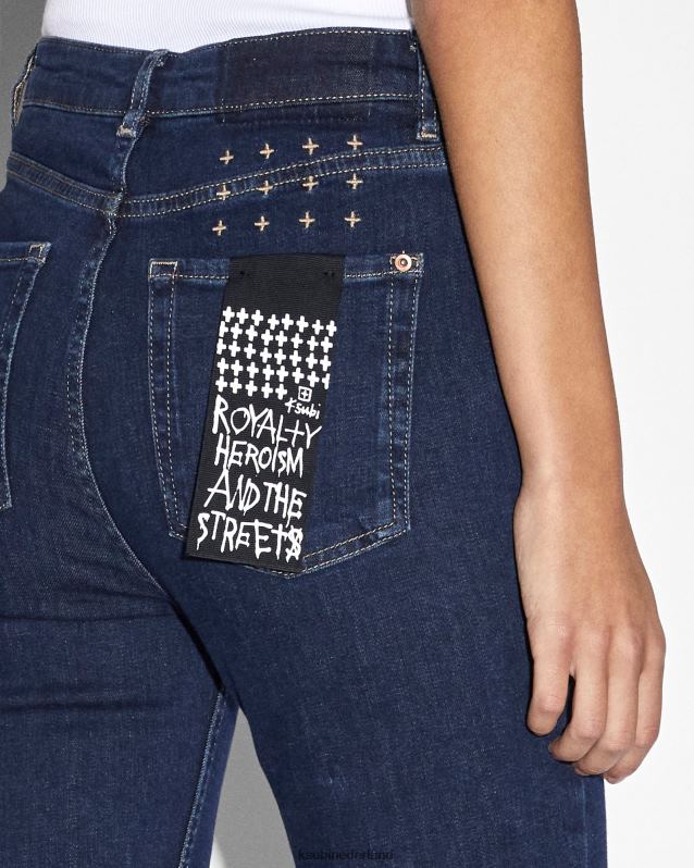 Ksubi vrouwelijk hallo, verspilde xtra-erfenis XT0TV62 kleding donkerblauw