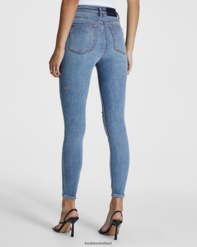 Ksubi vrouwelijk hi n verspilde blootgestelde haven XT0TV144 kleding blauw