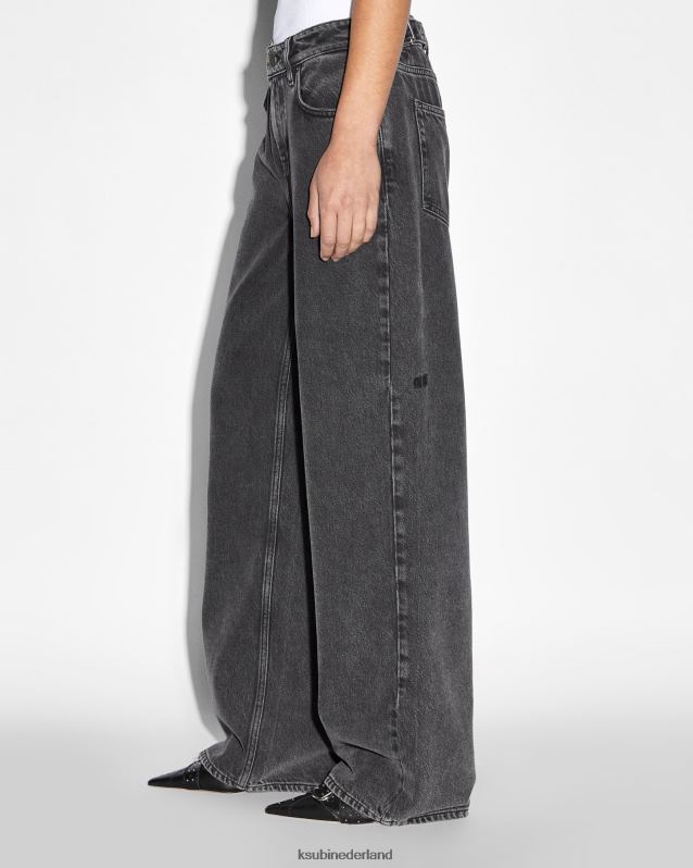 Ksubi vrouwelijk low rider daze-trip XT0TV34 kleding vervaagd zwart