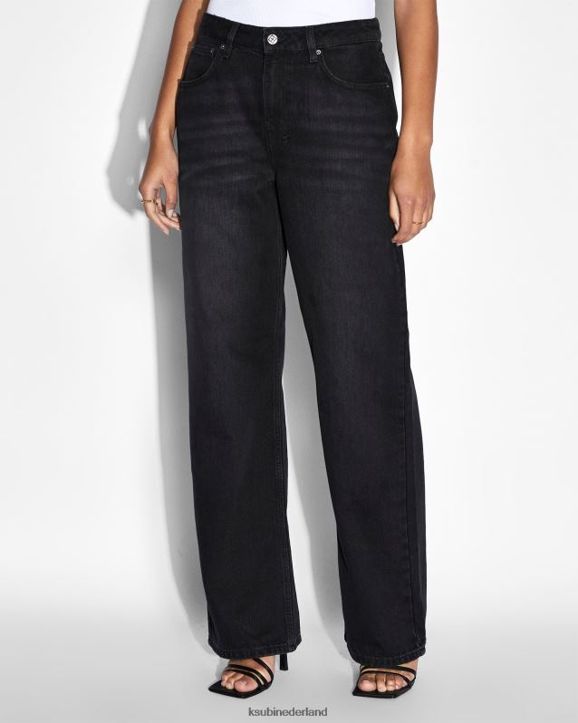 Ksubi vrouwelijk low rider schemering XT0TV108 kleding zwart