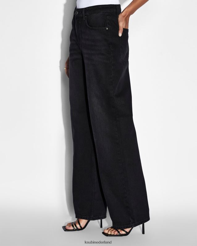 Ksubi vrouwelijk low rider schemering XT0TV108 kleding zwart
