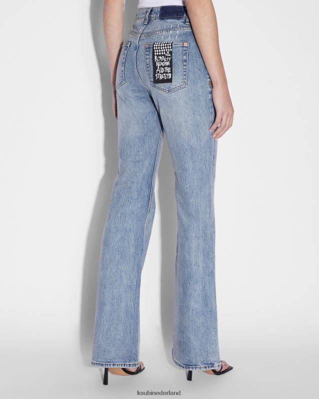 Ksubi vrouwelijk soho-leven XT0TV116 kleding blauw
