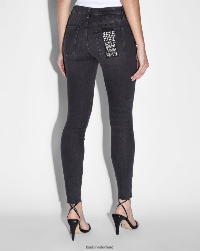 Ksubi vrouwelijk spray op diablo XT0TV136 kleding grijs