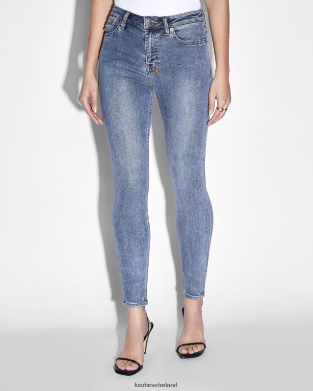 Ksubi vrouwelijk spray op echte vintage XT0TV138 kleding blauw
