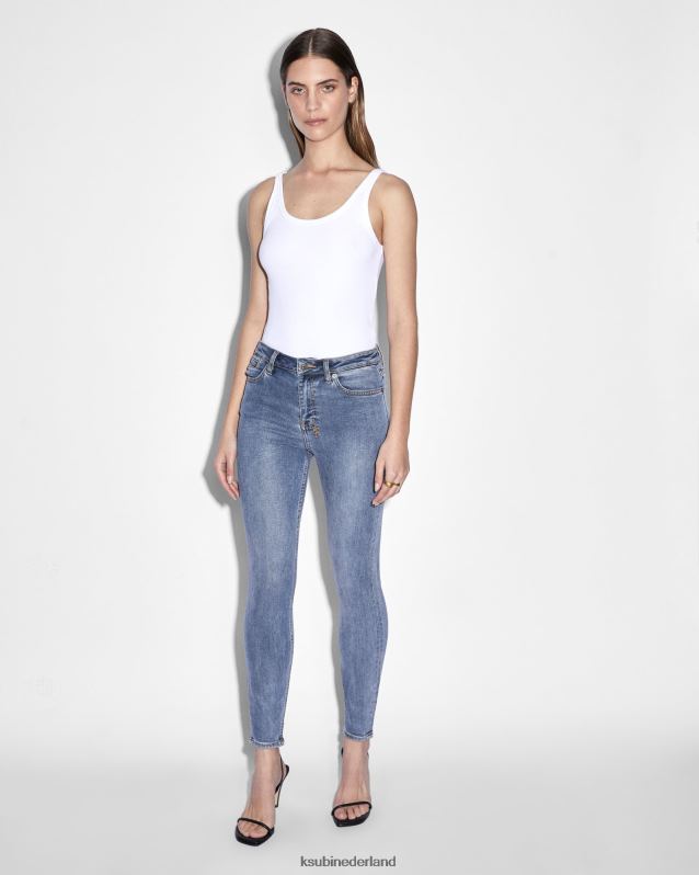 Ksubi vrouwelijk spray op echte vintage XT0TV138 kleding blauw