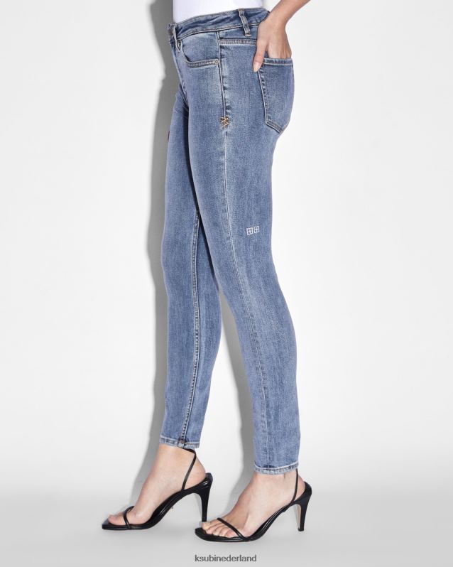 Ksubi vrouwelijk spray op echte vintage XT0TV138 kleding blauw